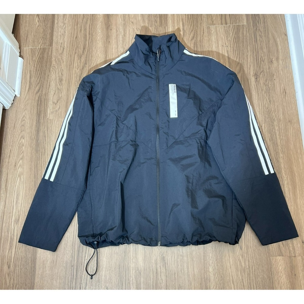 NWT Adidas NMD Track Jacket XL Black Full Zip 3 Stripe Streetwear